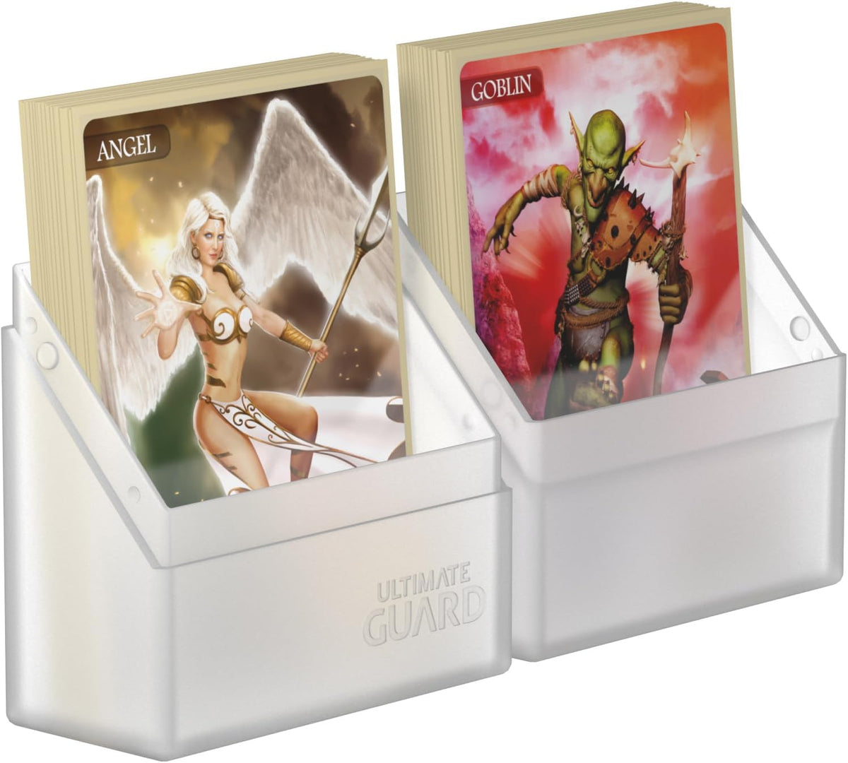 Ultimate Guard Boulder 100+ Classic, Deck Case for 100 Double-Sleeved TCG Cards, Onyx, Secure & Durable Storage for Trading Card Games, Soft-Touch Finish - PuriLite