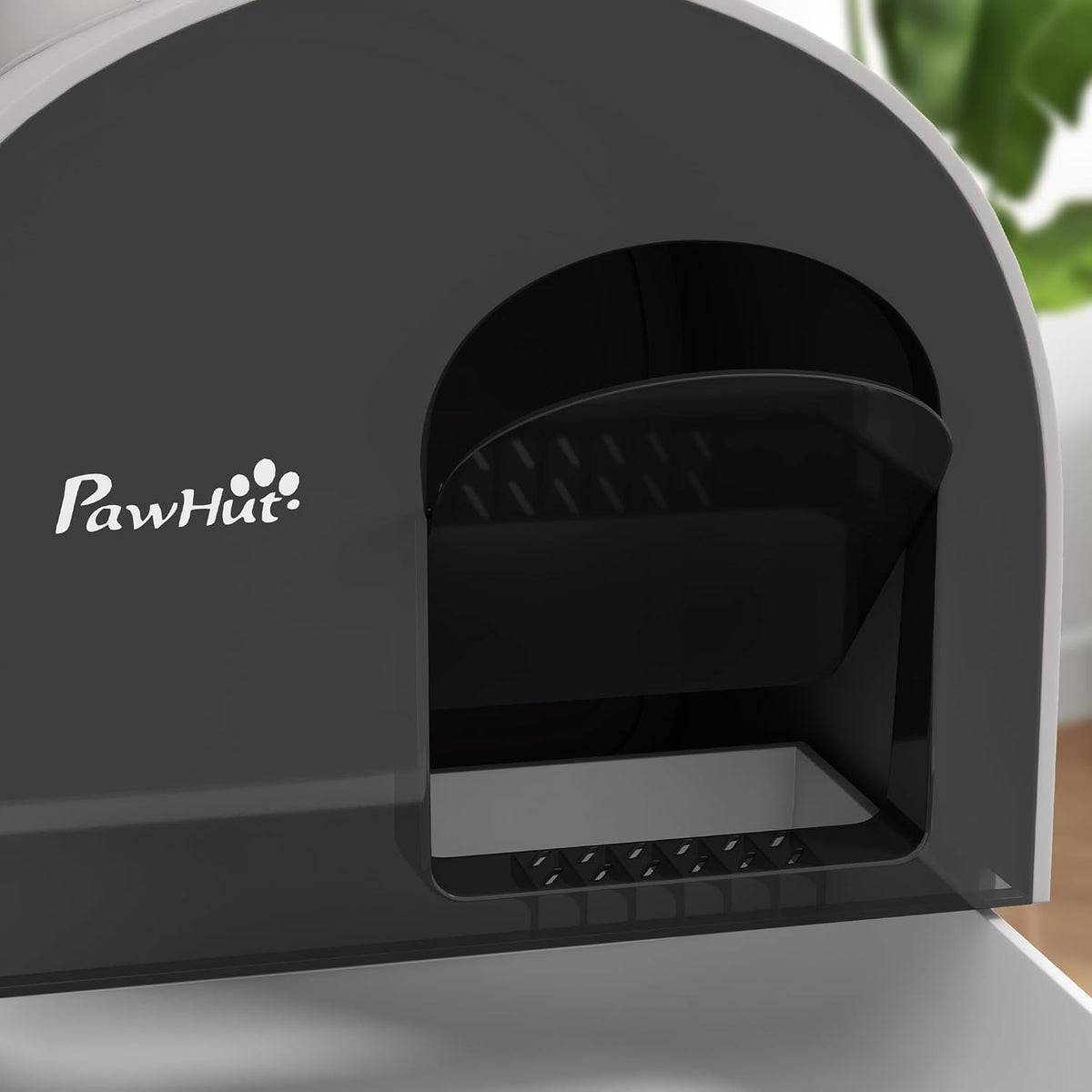 PawHut Large Cat Litter Box with Lid, Enclosed Kitty Litter Box with Slide-Out Tray, Scoop, Filter, Green - PuriLite