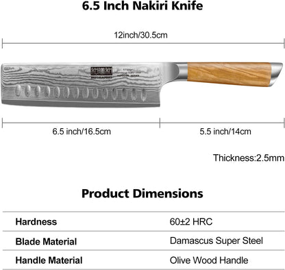 HOSHANHO Damascus Fillet Knife 7 Inch, Professional VG-10 Super Steel Boning Knife, Ultra Sharp Fish Knife with Ergonomic Handle - PuriLite