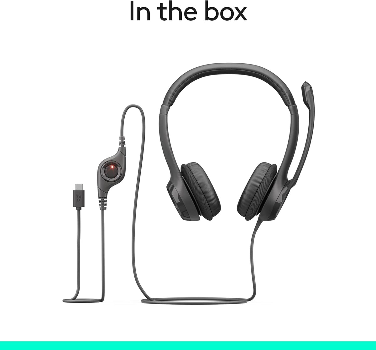 Logitech Zone 301 Wireless Bluetooth Headset with Noise-Canceling Microphone, Compatible with Windows, Mac, Chrome, Linux, iOS, iPadOS, Android – Graphite - PuriLite
