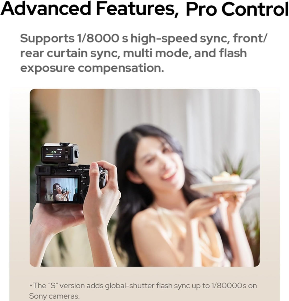 Godox iT30Pro S iT30Pro-S TTL Flash for Sony Camera, GN15 1.5s Recycle Time, 560 Full Power Flash, 1/8000 HSS, 2.4G Wireless, Built-in Lithium Battery, 2.8″ Full-Color Touchscreen Speedlight (Black) - PuriLite