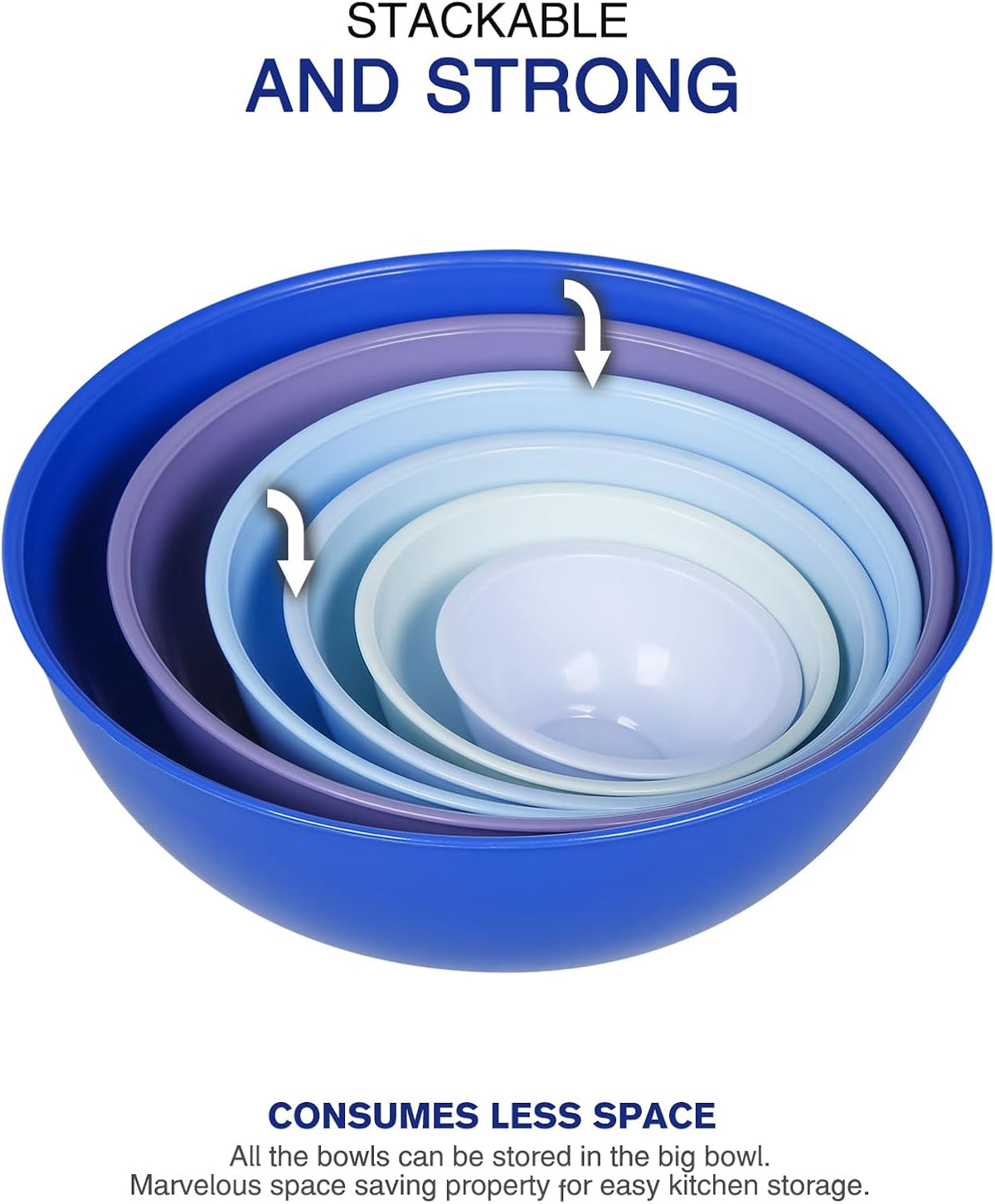 Purilite Select Plastic Mixing Bowl Set - PuriLite