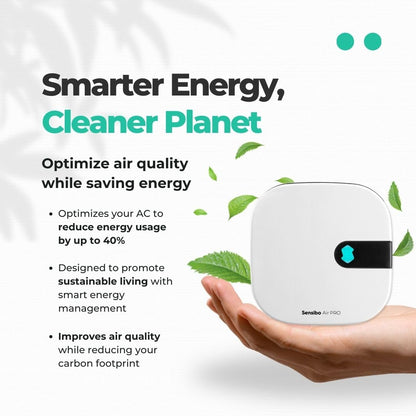 Sensibo Air PRO - Air Conditioner Smart Controller & Air Quality Sensor. Smart Thermostat for Mini Split, Window, Portable AC. Temp & Humidity Sensors. Google, Alexa, Siri & Apple HomeKit Compatible - PuriLite