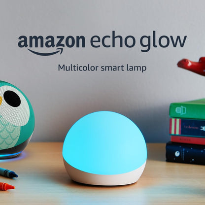 Echo Glow - Multicolor smart lamp for kids, a Certified for Humans Device – Requires compatible Alexa device - PuriLite