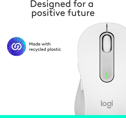 Logitech Signature M650 L Full Size Wireless Mouse - For Large Sized Hands, 2-Year Battery, Silent Clicks, Customizable Side Buttons, Bluetooth, for PC/Mac/Multi-Device/Chromebook - Black - PuriLite