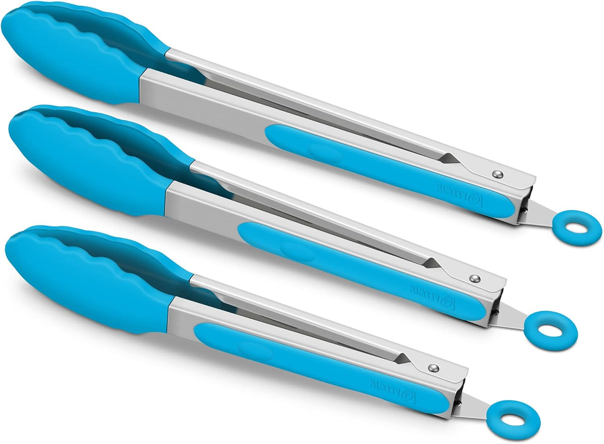 Purilite Select Silicone &amp; Stainless Steel Kitchen Tongs - PuriLite