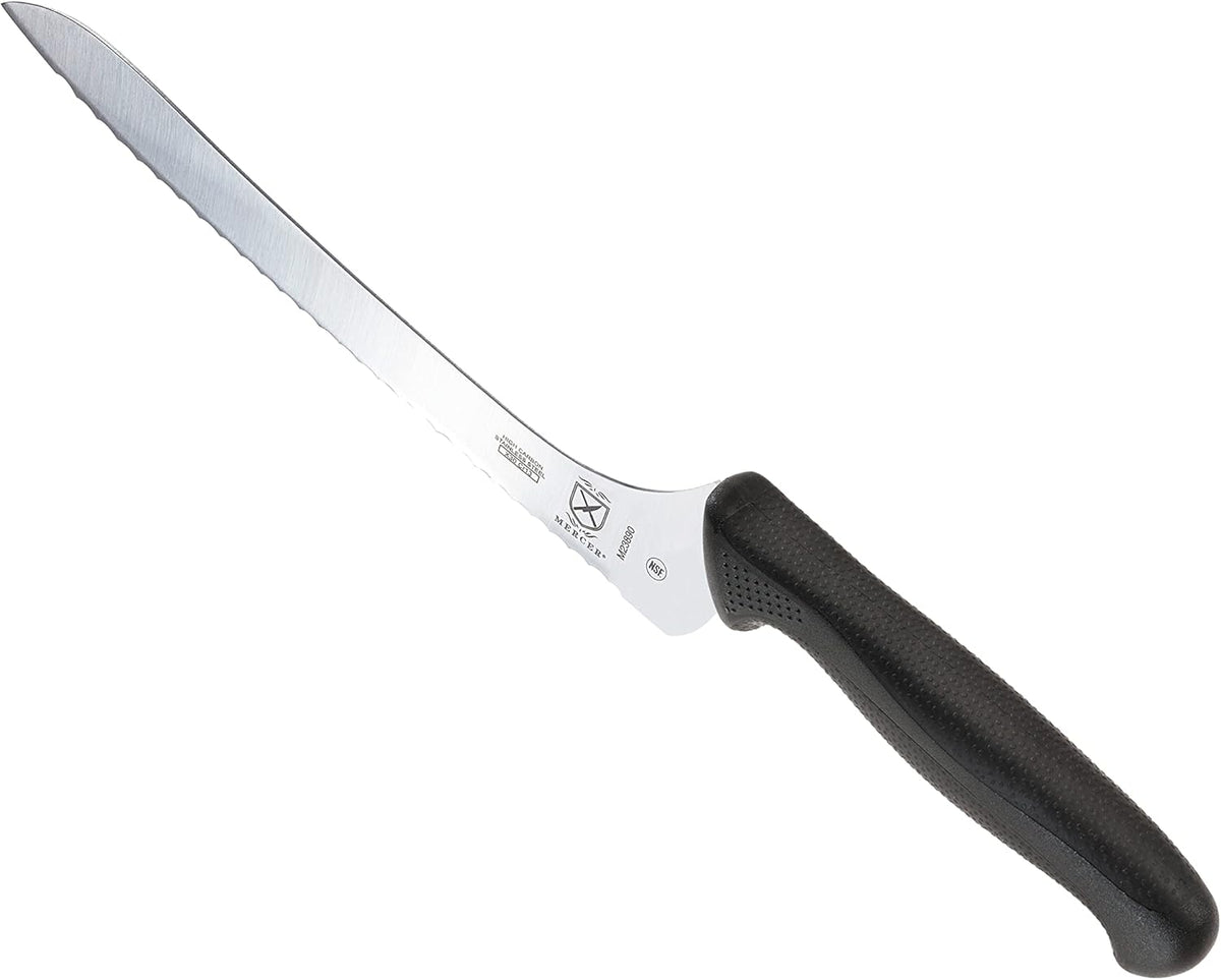 Mercer Culinary M23860 Millennia Black Handle, 8.5-Inch Narrow, Fillet Knife - PuriLite