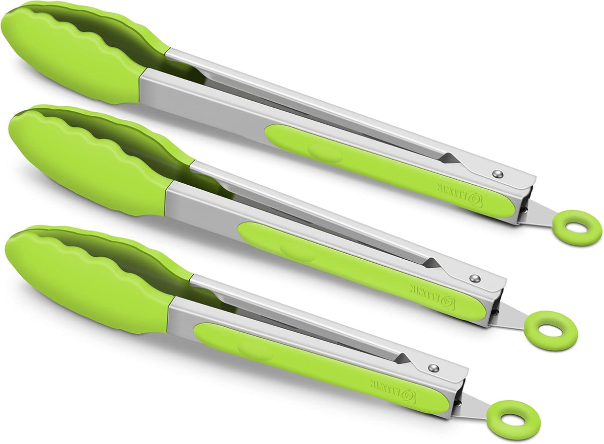 Purilite Select Silicone &amp; Stainless Steel Kitchen Tongs - PuriLite