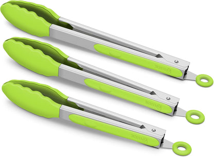 Purilite Select Silicone &amp; Stainless Steel Kitchen Tongs - PuriLite