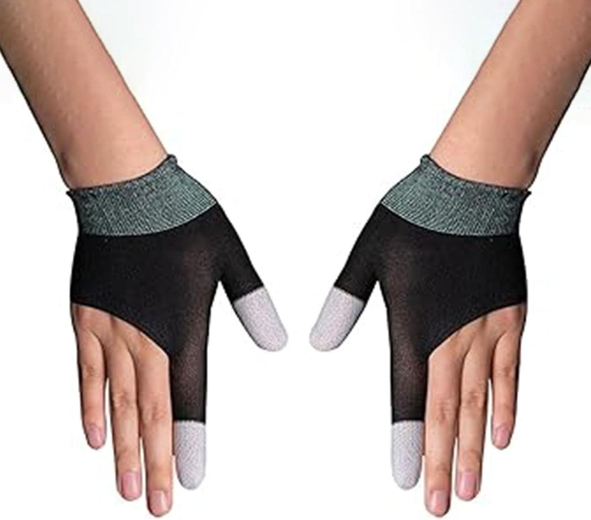 Mobile Game Gloves, Ultra-Thin Mobile Gaming Gloves，Anti-Sweat Mobile Finger Sleeve Breathable for High-Ranking Players Mobile Game Streamer (Black) - PuriLite