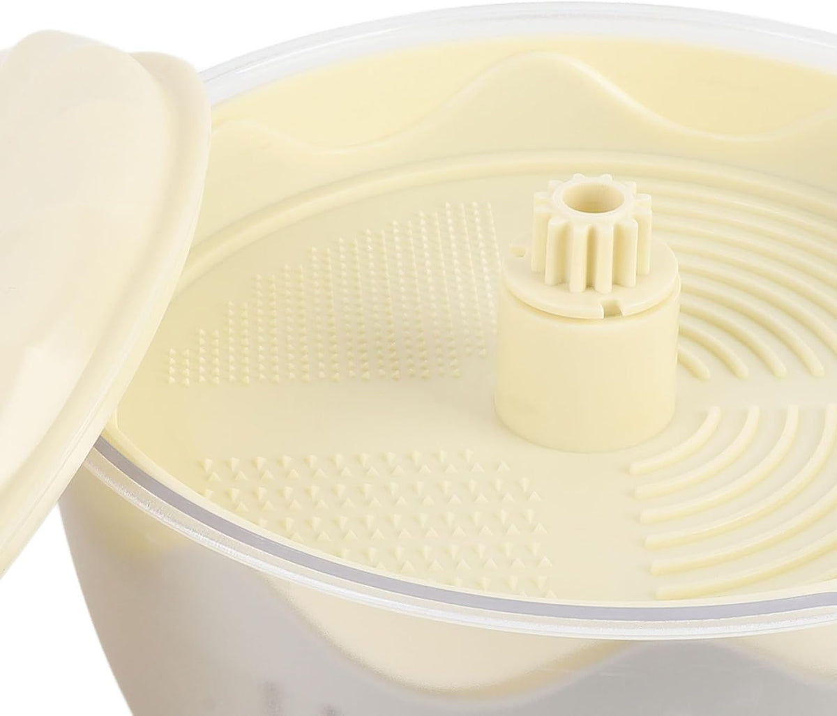 Salad Spinner High Efficiency Multifunctional Vegetable Washer and Salad Chopper for Home (Beige) - PuriLite