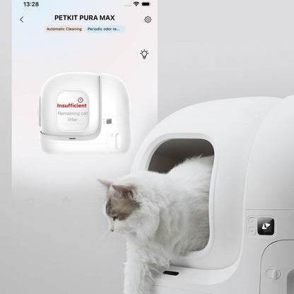 PETKIT Extra Large Self-Cleaning Cat Litter Box for Multi Cats - 76L, Automatic Strong Odor Eliminator, xSecure Integrated Safety Protection/APP Control Smart With Liner - PuriLite