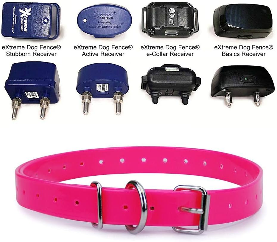 Orange Heavy-Duty 3/4" Waterproof and Odor Proof TPU Replacement Dog Collar Strap for Bark, Shock, Training and Electric Dog Fence Receiver Collars - PuriLite