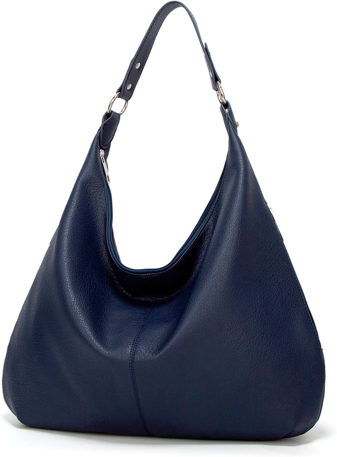 Ashioup Hobo Bags for Women Soft PU Leather Shoulder Bag Vintage Slouchy Handbag with Zipper - PuriLite