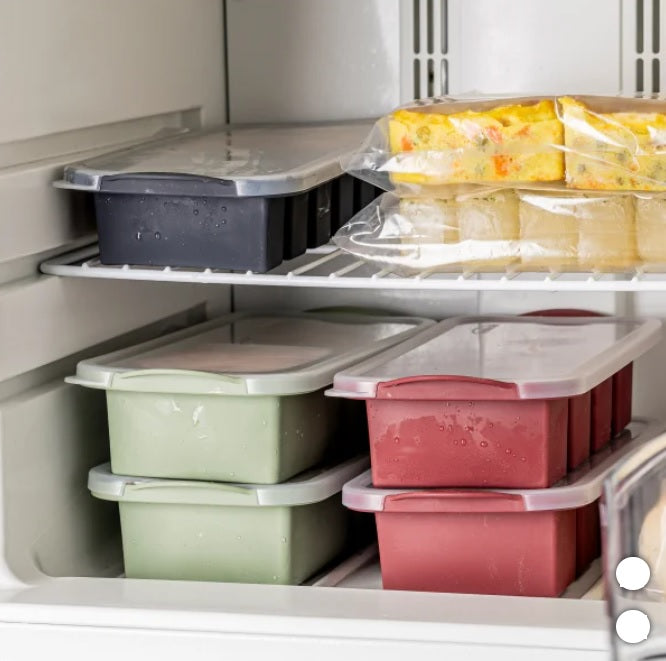 Trudeau Clever Cubes Silicone Freezer Molds with Lids, 5-pack - PuriLite