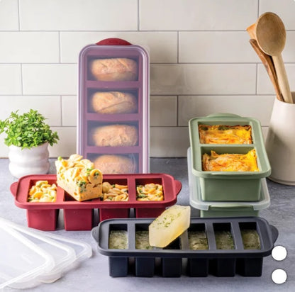 Trudeau Clever Cubes Silicone Freezer Molds with Lids, 5-pack - PuriLite