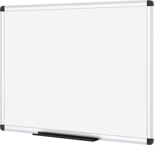 VIZ-PRO Magnetic Whiteboard 24x18 Inches – Dry Erase Board with Aluminum Frame – Wall-Mount Classroom & Office White Board - PuriLite