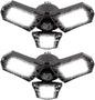 LED Garage Lights - 6000 Lumen 6500K Daylight 60W, Three Leaf Led Garage Ceiling Lights, Pack of 2 - PuriLite