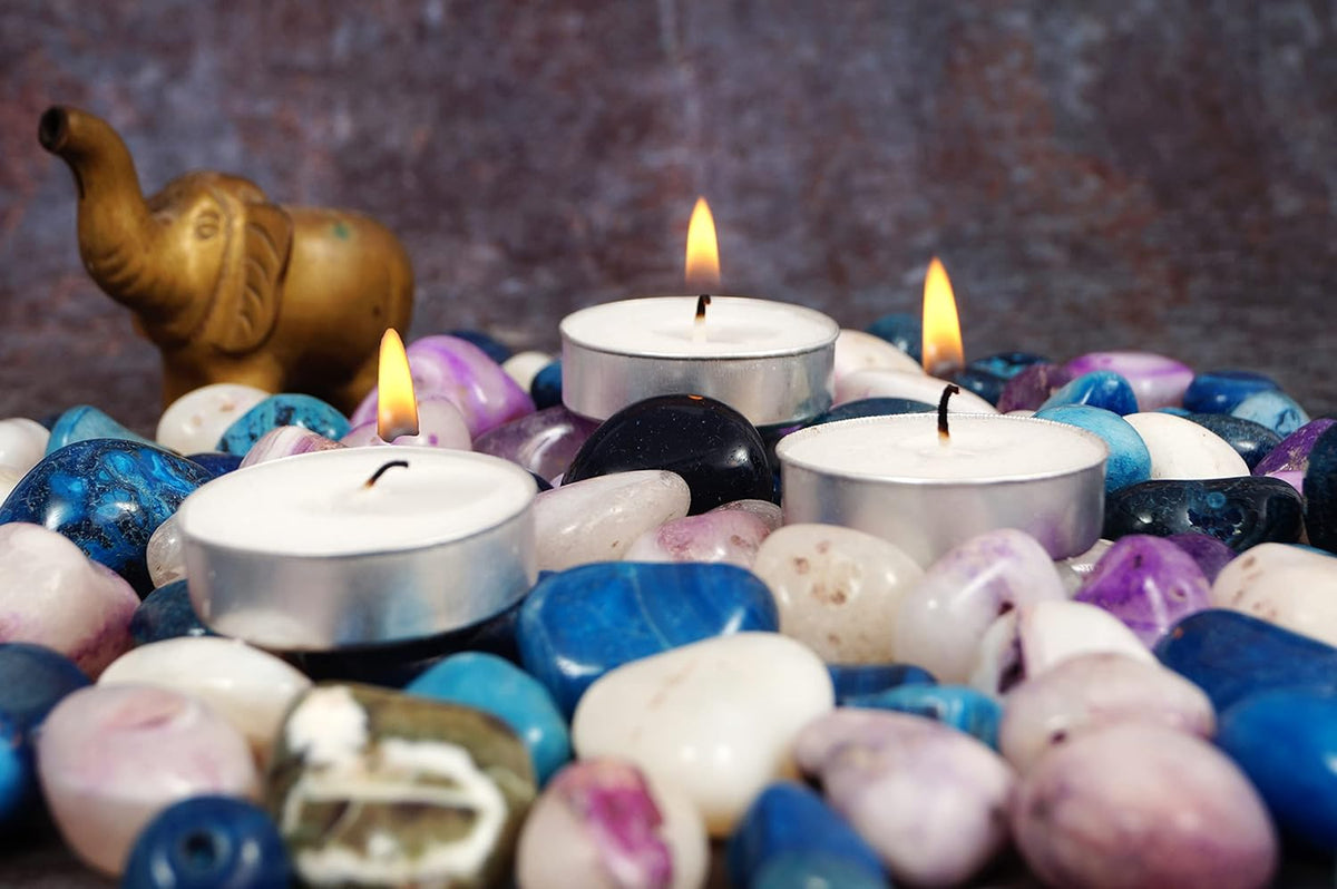 PROSPERRO LUMO by Parkash Candles Paraffin Wax Candle Tea Light (100 PC Unscented) - PuriLite