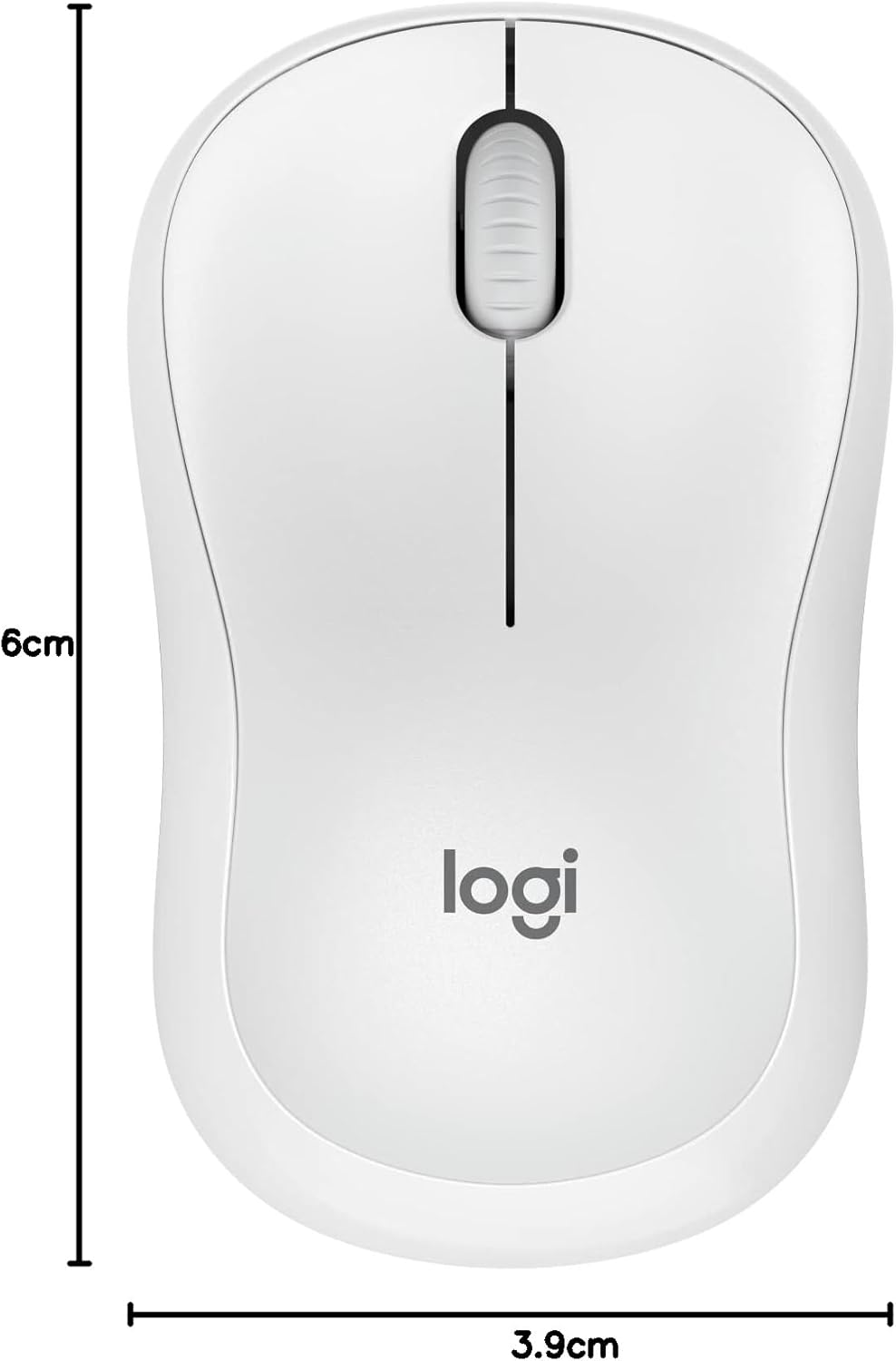 Logitech M240 Silent Bluetooth Mouse, Wireless, Compact, Portable, Smooth Tracking, 18-Month Battery, for Windows, macOS, ChromeOS, Compatible with PC, Mac, Laptop, Tablets - Off White - PuriLite
