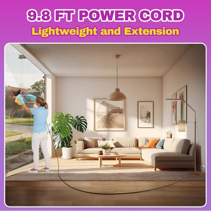 AOTER Pressurized Handheld Steam Cleaner, Portable Steam Cleaner Multipurpose for Home, Multi-Surface Steam Cleaner for Tile, Grout, Windows, Bathroom, Kitchen, Car Cleaning, with 12pcs Accessories - PuriLite
