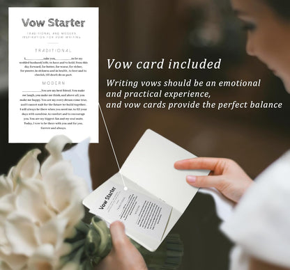 LSSH GmbH Vow Books - His and Hers Wedding Essentials, 28 Pages, 5.5" X 4" (Dark Green & Sage) - PuriLite