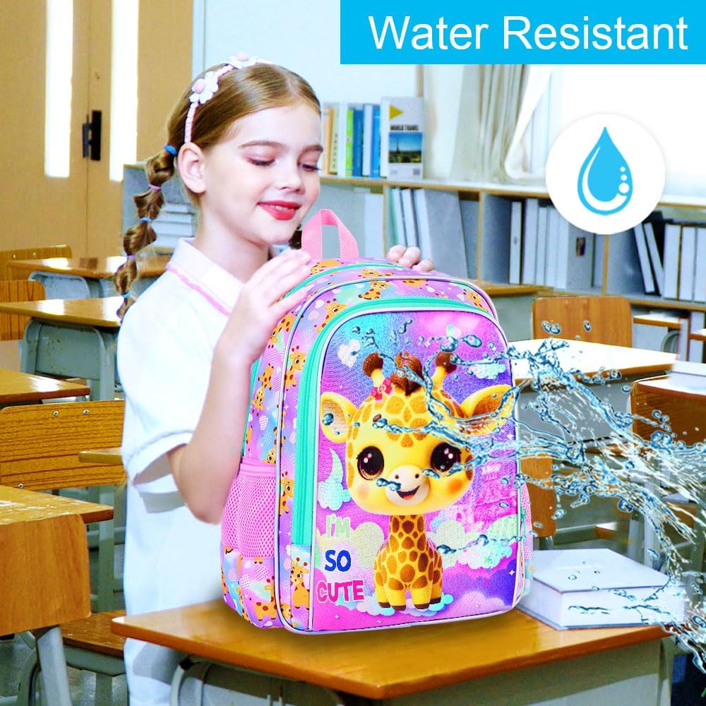 3pcs Backpack for Boys and Girls, 16” Kids Kindergarten Bookbag with Lunch Box, Cute Elementary Backpacks for Boy Girl - PuriLite