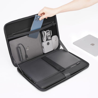DOMISO 15.6 inch Laptop Sleeve with Handle Protective Shockproof Waterproof EVA Case for 15.6" Yoga 720 IdeaPad 310 320 ThinkPad T570/Legion 5 Gen 6/HP Envy 15/15.6" Notebooks, Dark Blue - PuriLite