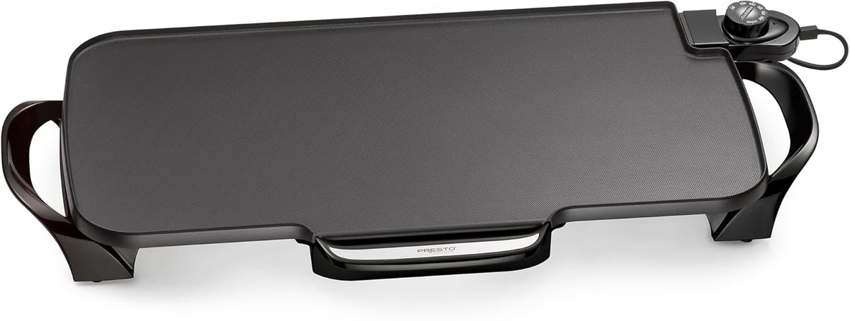 Presto 07061 22-Inch Electric Griddle with Removable Handles, Black - PuriLite