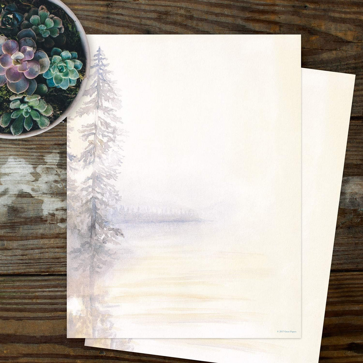 Great Papers! Morning Mist Letterhead, 80 Count, 8.5"x11" (2014250) - PuriLite