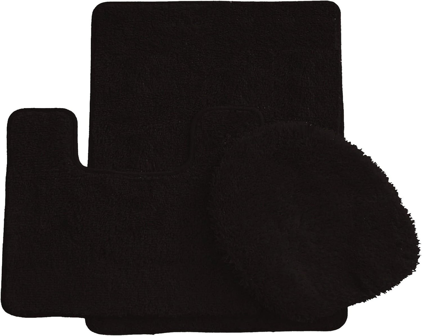 Daniel's Bath & Beyond 3 Piece Solid Luxury Bath Mat, Lime Green, (3PC Solid Luxury) - PuriLite
