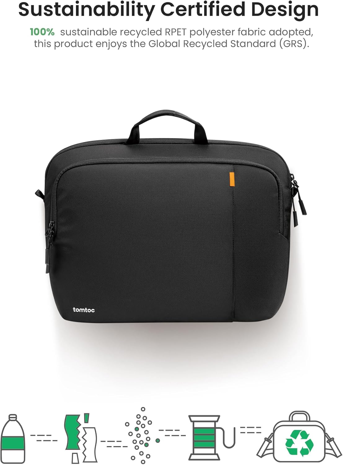 tomtoc 360 Protective Laptop Carrying Case for 16-inch MacBook Pro M4/M3/M2/M1 Pro/Max A3403 A3186 A2991 A2780, Water-resistant Laptop Shoulder Bag fits 15-inch MacBook Air M4 2025, M3/A3114, M2/A2941 - PuriLite