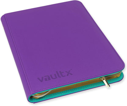 Vault X 12 Pocket Trading Card Zip Binder, 480 Cards, Compatible with Pokemon Scarlet & Violet Set, Exo-Tec Album Material, 20 Side-Loading Pages, Folder for Collectible TCG (SV1) - PuriLite