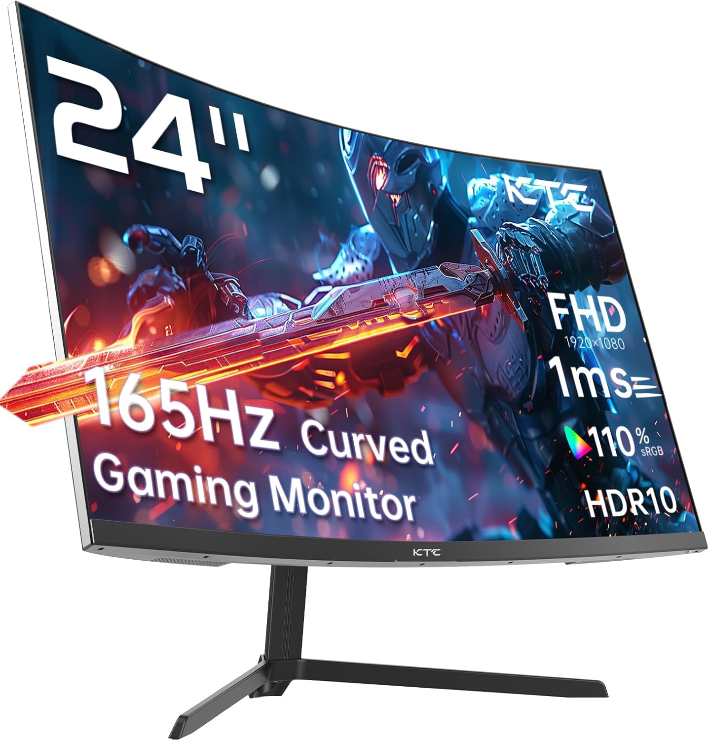 KTC 32 Inch 2K Computer Monitor, IPS 1440p Monitor with Ultra-Thin Bezels, HDR10, Freesync/G-sync, HDMI/DP Ports, Tilt Adjustable, Eyecare, Ideal for Business, Office, and Casual Gaming - PuriLite