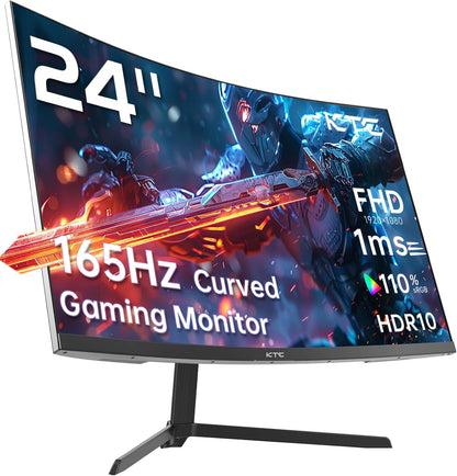 KTC 32 Inch 2K Computer Monitor, IPS 1440p Monitor with Ultra-Thin Bezels, HDR10, Freesync/G-sync, HDMI/DP Ports, Tilt Adjustable, Eyecare, Ideal for Business, Office, and Casual Gaming - PuriLite