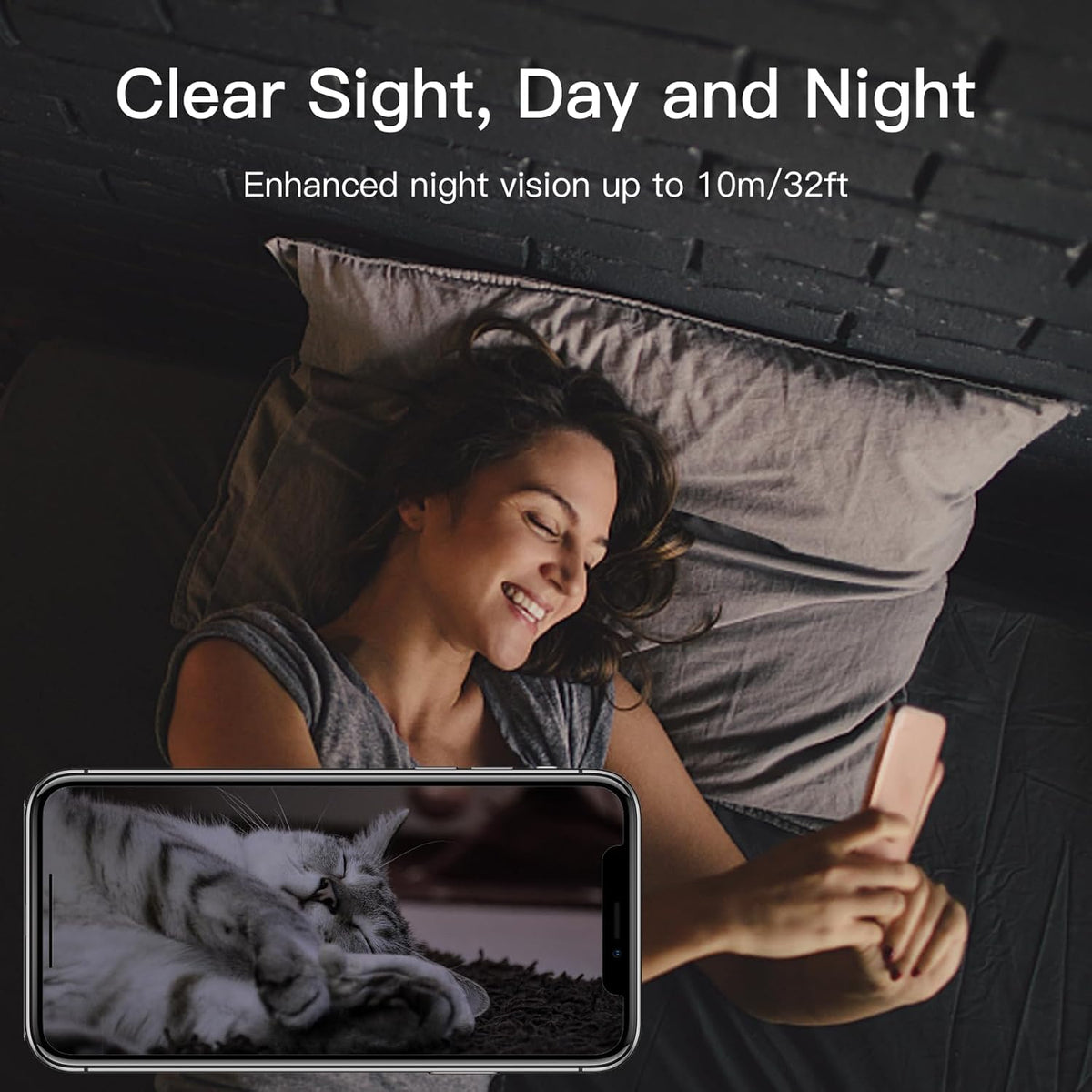 360° View 2K Pet Camera with Phone App, Indoor Security Camera, P2T Baby Monitor, Pan/Tilt, Motion & Sound Detection, Night Vision,Two-Way Audio, Works with Alexa - PuriLite