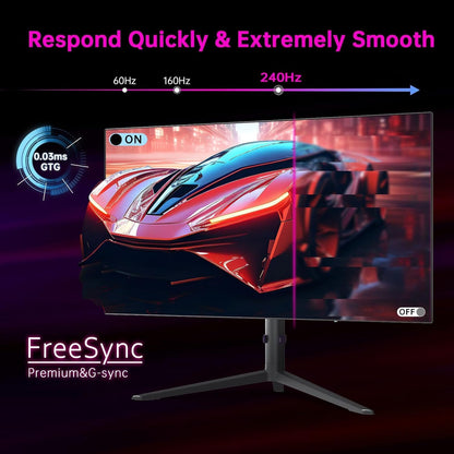KTC 32 Inch 2K Computer Monitor, IPS 1440p Monitor with Ultra-Thin Bezels, HDR10, Freesync/G-sync, HDMI/DP Ports, Tilt Adjustable, Eyecare, Ideal for Business, Office, and Casual Gaming - PuriLite