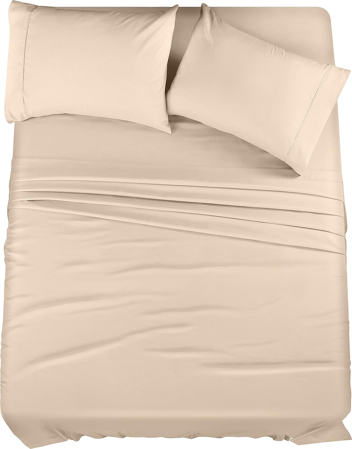 Utopia Bedding Queen Bed Sheet Set - 4 Piece Bedding - Soft Brushed Microfiber Fabric - Shrinkage & Fade Resistant - Easy Care (White) - PuriLite