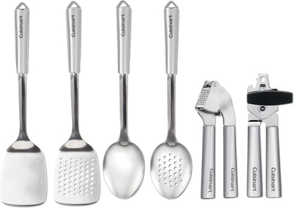 Cuisinart 6-Piece Stainless Steel Kitchen Utensils Set, Fusion Pro Collection (CTG-14-6PTC) - PuriLite
