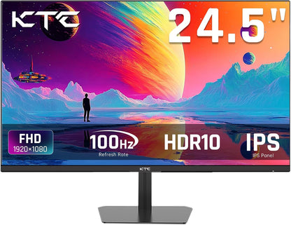 KTC 32 Inch 2K Computer Monitor, IPS 1440p Monitor with Ultra-Thin Bezels, HDR10, Freesync/G-sync, HDMI/DP Ports, Tilt Adjustable, Eyecare, Ideal for Business, Office, and Casual Gaming - PuriLite