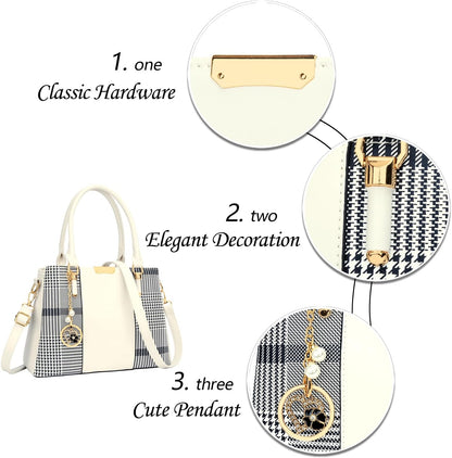 KKXIU Trendy Tote Bag for Women Lightweight Oxford Big Capacity Shoulder Purses and Handbags - PuriLite