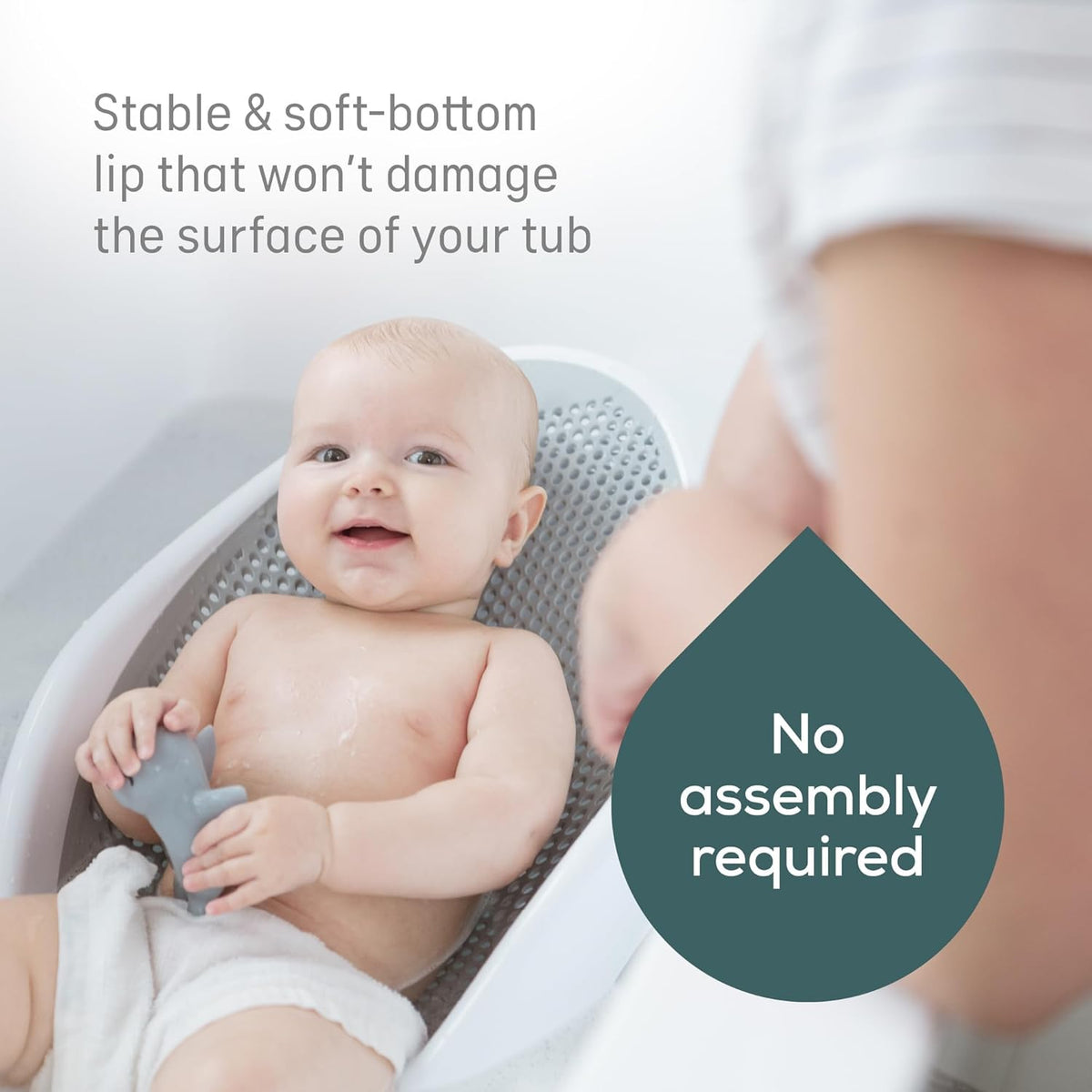 Angelcare Baby Bath Support, Pink, for Babies Less Than 6 Months of Age, Made in Canada - PuriLite