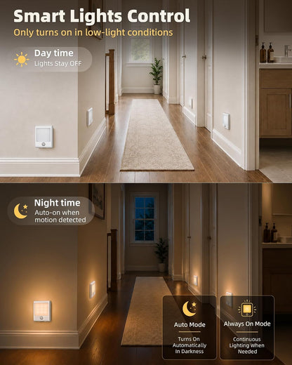 EZVALO Rechargeable Motion Sensor Night Light, Magnetic Lighting Indoor