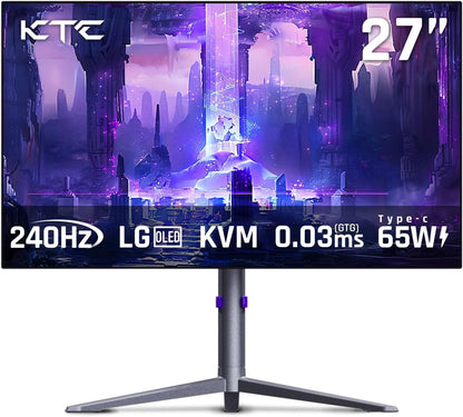 KTC 32 Inch 2K Computer Monitor, IPS 1440p Monitor with Ultra-Thin Bezels, HDR10, Freesync/G-sync, HDMI/DP Ports, Tilt Adjustable, Eyecare, Ideal for Business, Office, and Casual Gaming - PuriLite