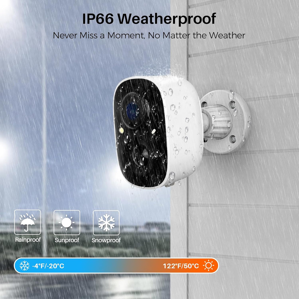 MaxiViz Wireless Camera Outdoor, Battery Powered Security Camera with 2K Color Night Vision, Outside Cameras with AI Motion Detection, 2-Way Talk, IP66 Weatherproof, SD/Cloud Storage, 2 Packs - PuriLite