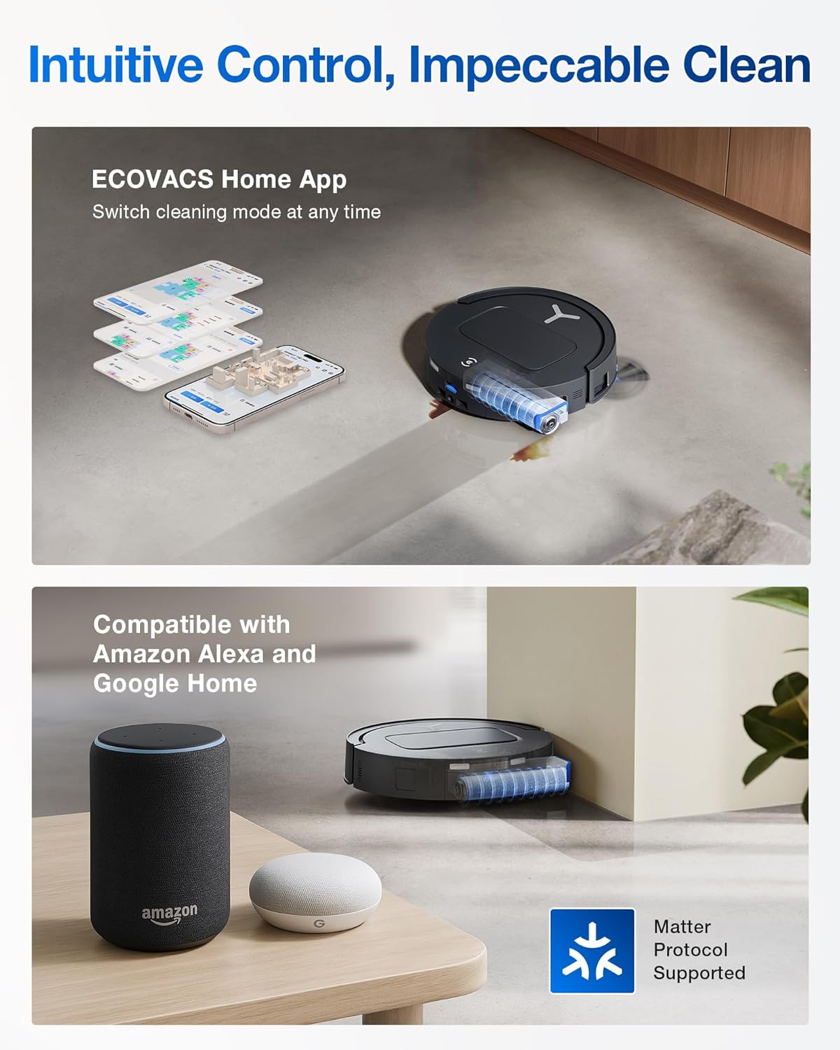 ECOVACS DEEBOT X9 PRO OMNI Robot Vacuum and Mop, BLAST™ 16,600Pa Suction, OZMO ROLLER Instant Self-Washing Mopping, ZeroTangle™ 3.0, Triple Lift System, AI Smart Navigation, Hands-Free OMNI Station - PuriLite