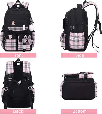 ACESAK Girls Backpack - 3PCS Backpack for Girls Cute School Backpacks for Girls Kindergarten - PuriLite