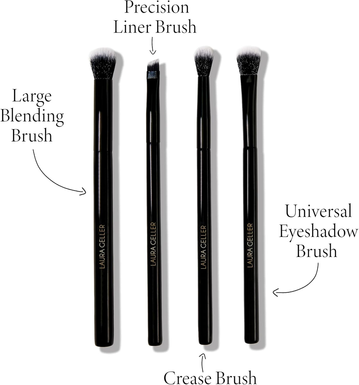 LAURA GELLER NEW YORK Dual-Ended Blush + Bronzer Brush - Blush Bronzer Contour Face Makeup Brush - PuriLite