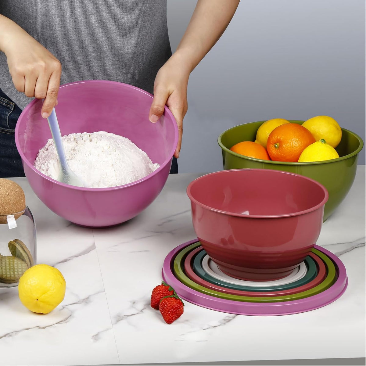Purilite Select Plastic Mixing Bowl Set - PuriLite