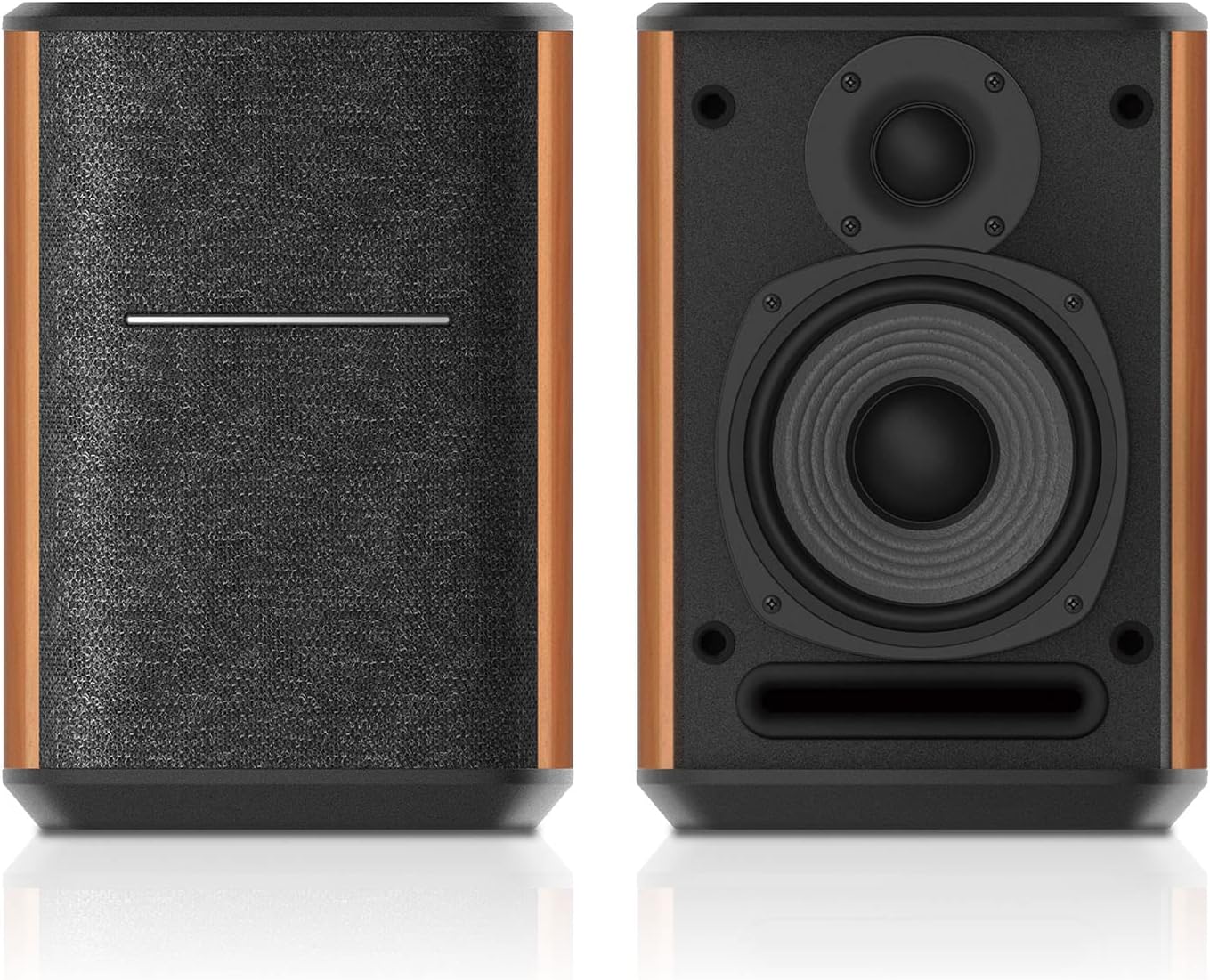 Edifier WiFi Smart Speaker Without Microphone, Works with Alexa, Supports AirPlay 2, Spotify , Tidal Connect, 40W RMS One-Piece Wi-Fi and Bluetooth Sound System, No Mic, MS50A - PuriLite